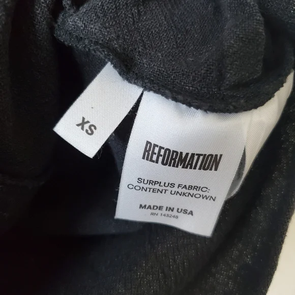 Reformation black lace up crop top - Picture 5 of 5